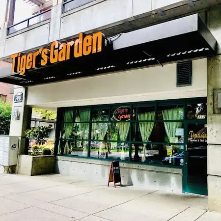 The Tiger's Garden storefront on W 8th Street in downtown Vancouver, WA